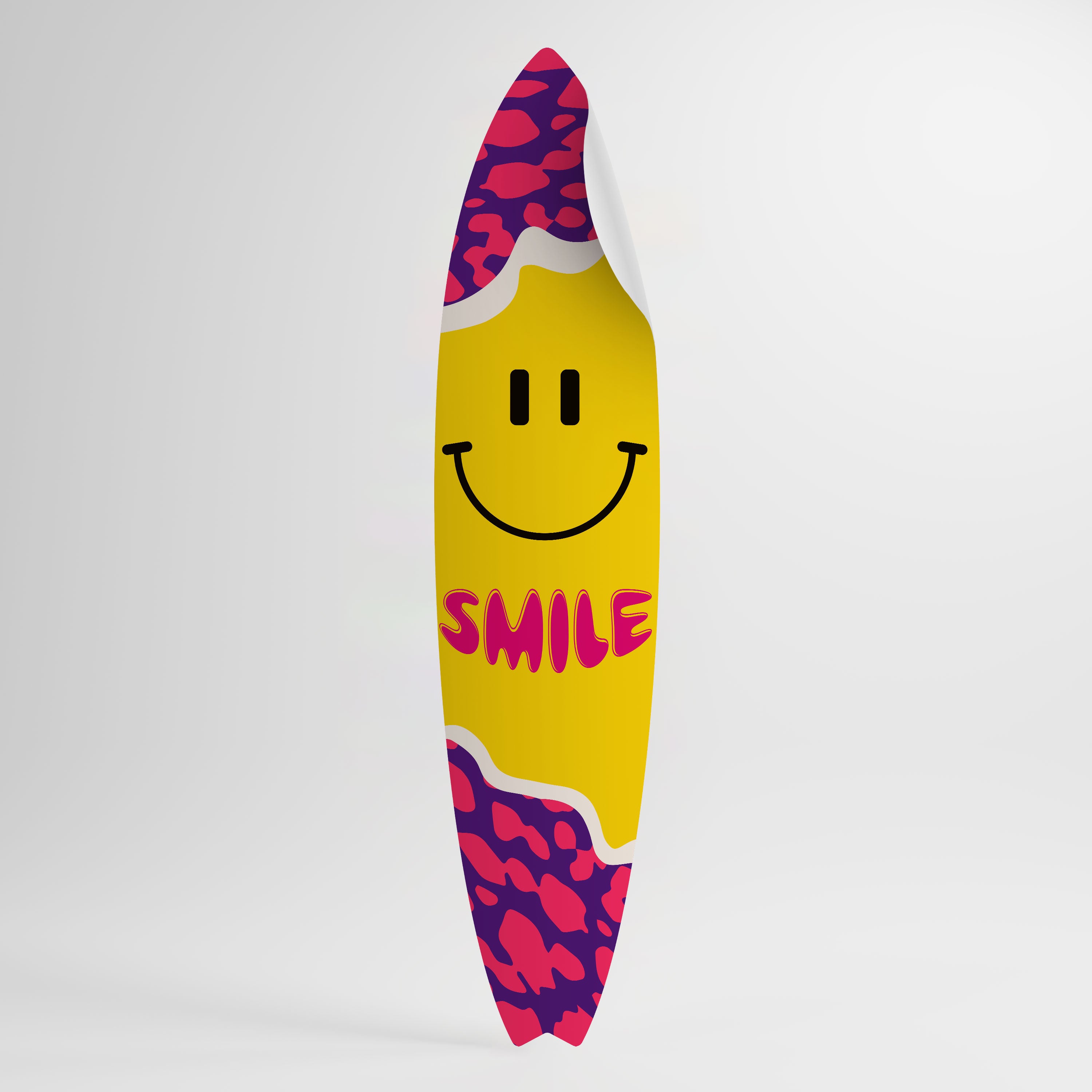KEEP SMILING Peel and Stick Surfboard Sticker