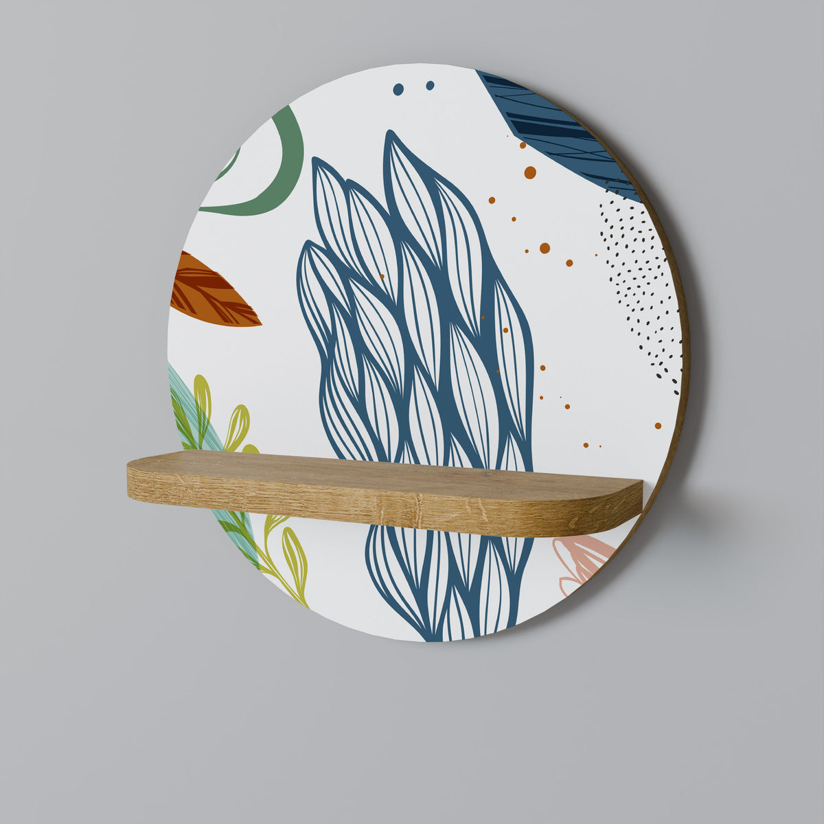 BOTANICAL HURRICANE Dekoratives Wandregal