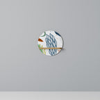 BOTANICAL HURRICANE Rundes Kunstregal in Eiche-Optik