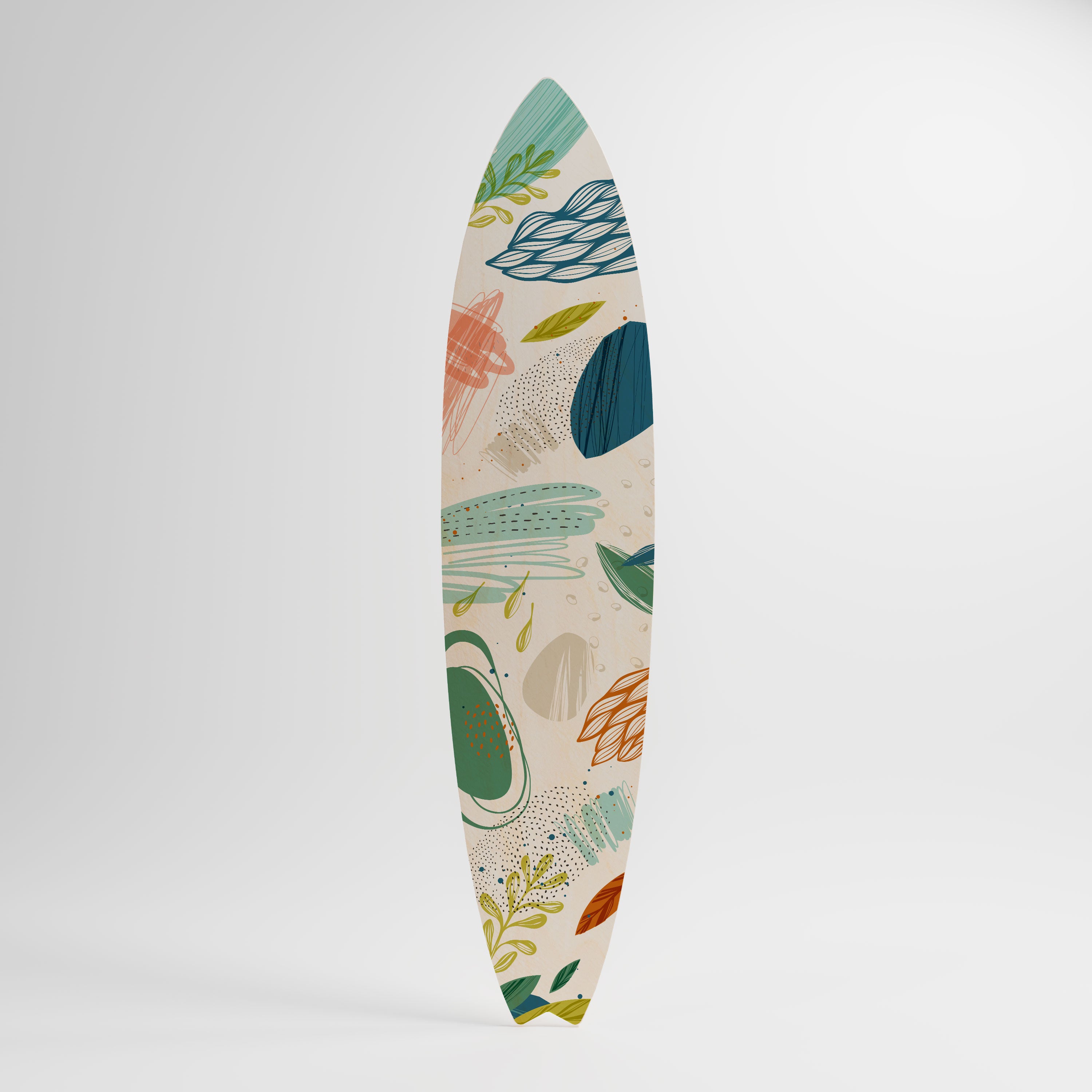 BOTANICAL HURRICANE Deko-Surfboard