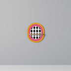 TEARS IN HEAVEN Ovales Kunstregal in Eiche-Optik