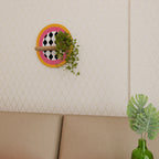 TEARS IN HEAVEN Ovales Kunstregal in Eiche-Optik