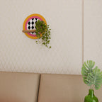 TEARS IN HEAVEN Rundes Kunstregal in Eiche-Optik