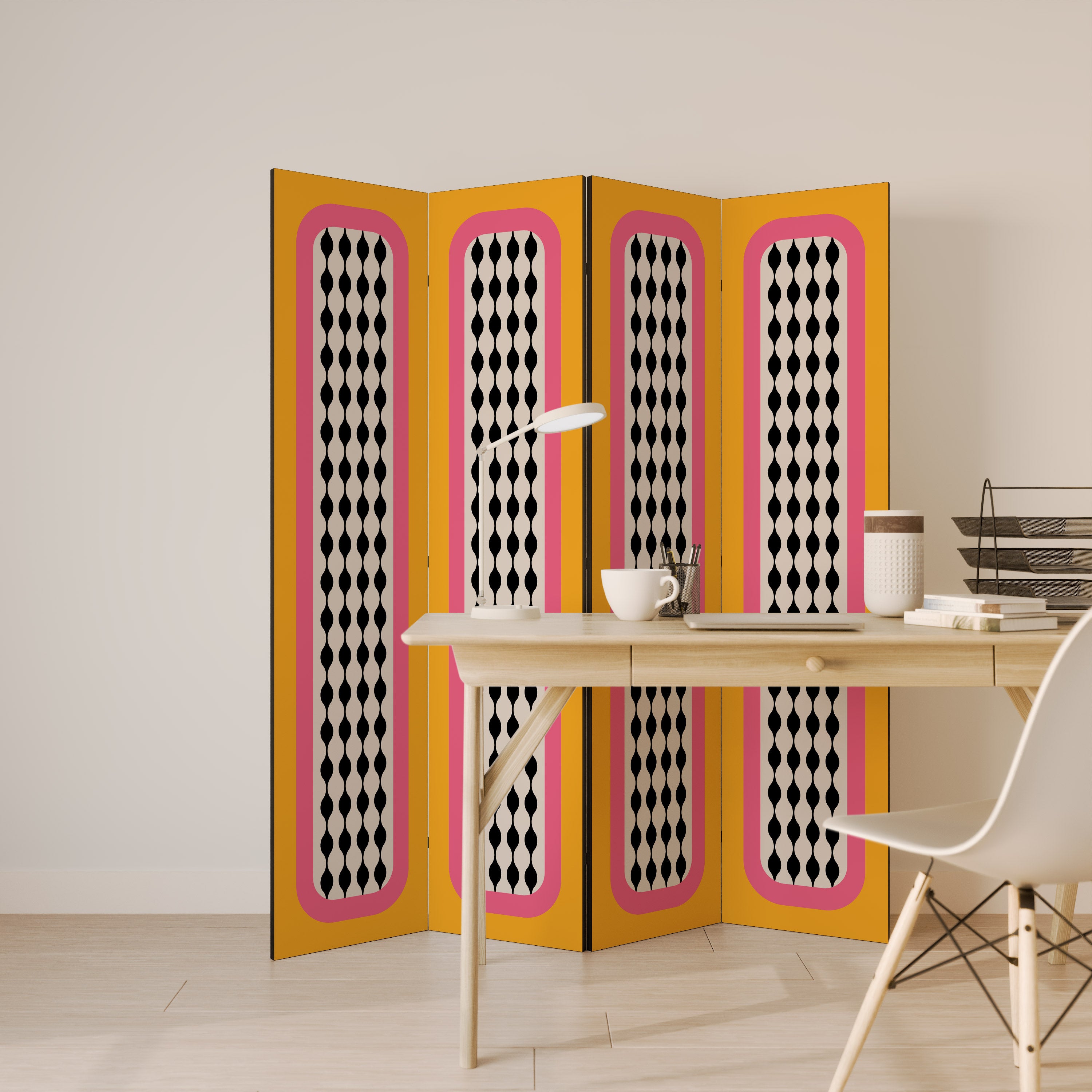 TEARS IN HEAVEN Dekorativer 4-teiliger Raumteiler