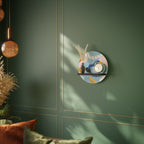 DREAMY SWIRLS Rundes Kunstregal in Schwarz