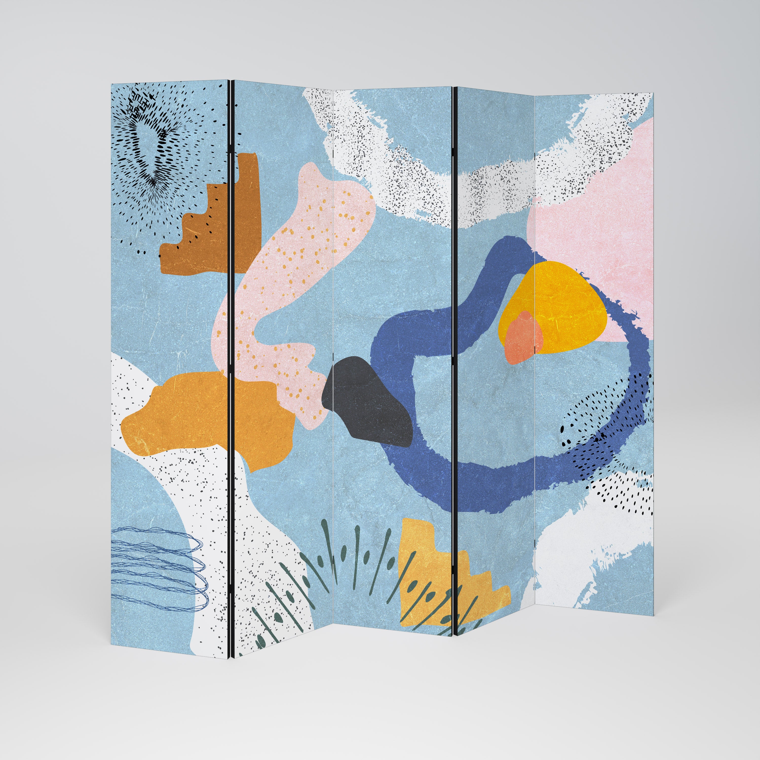 DREAMY SWIRLS 5-teiliger Paravent