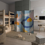 DREAMY SWIRLS Dekorativer Paravent - 5-teilig