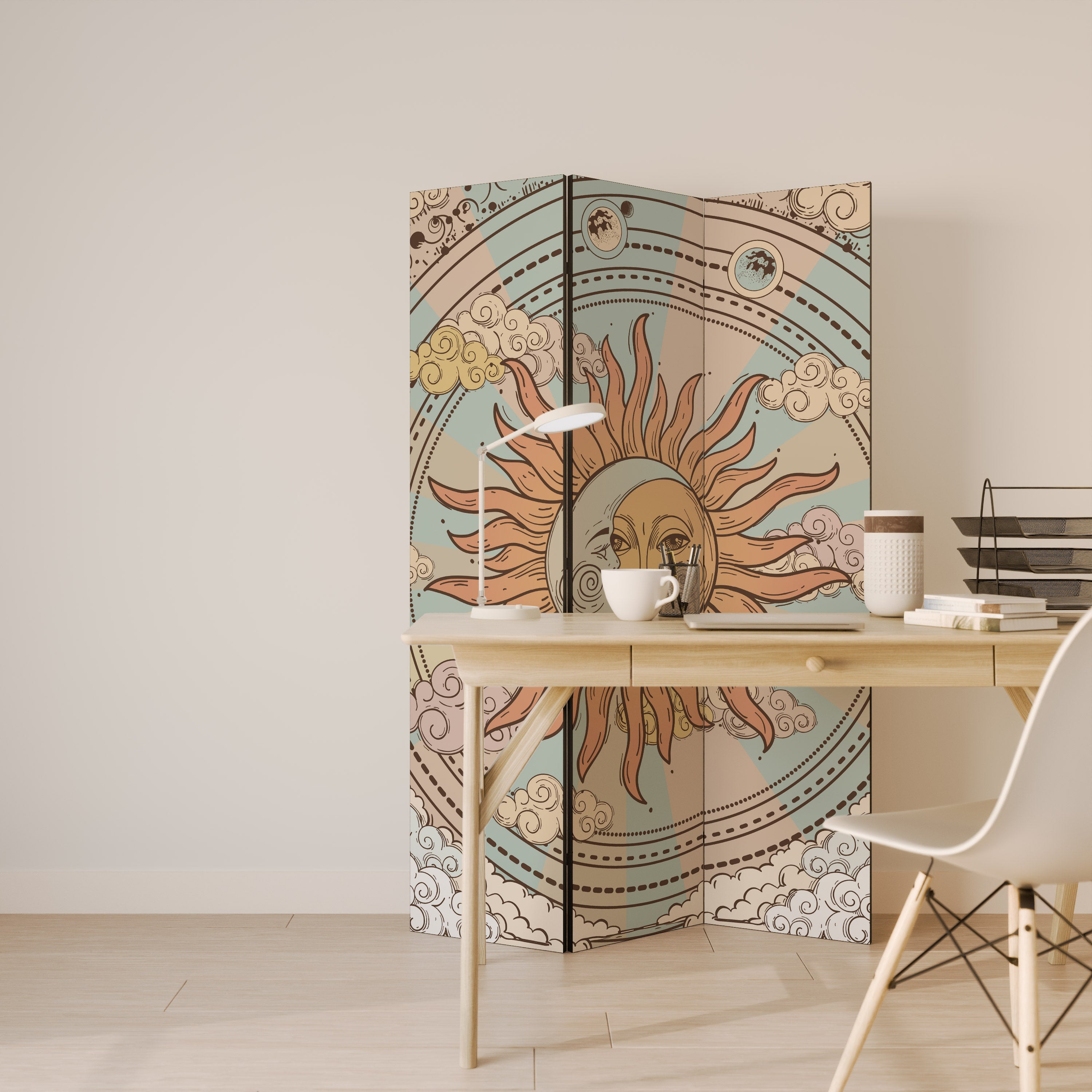 MYSTICAL STRUCTURE 3-Panel Room Divider
