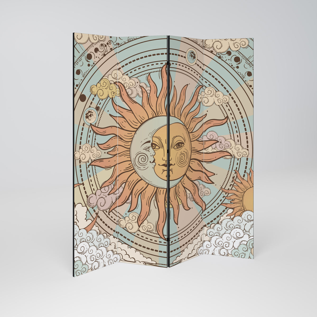 MYSTICAL STRUCTURE 4-Panel Room Divider
