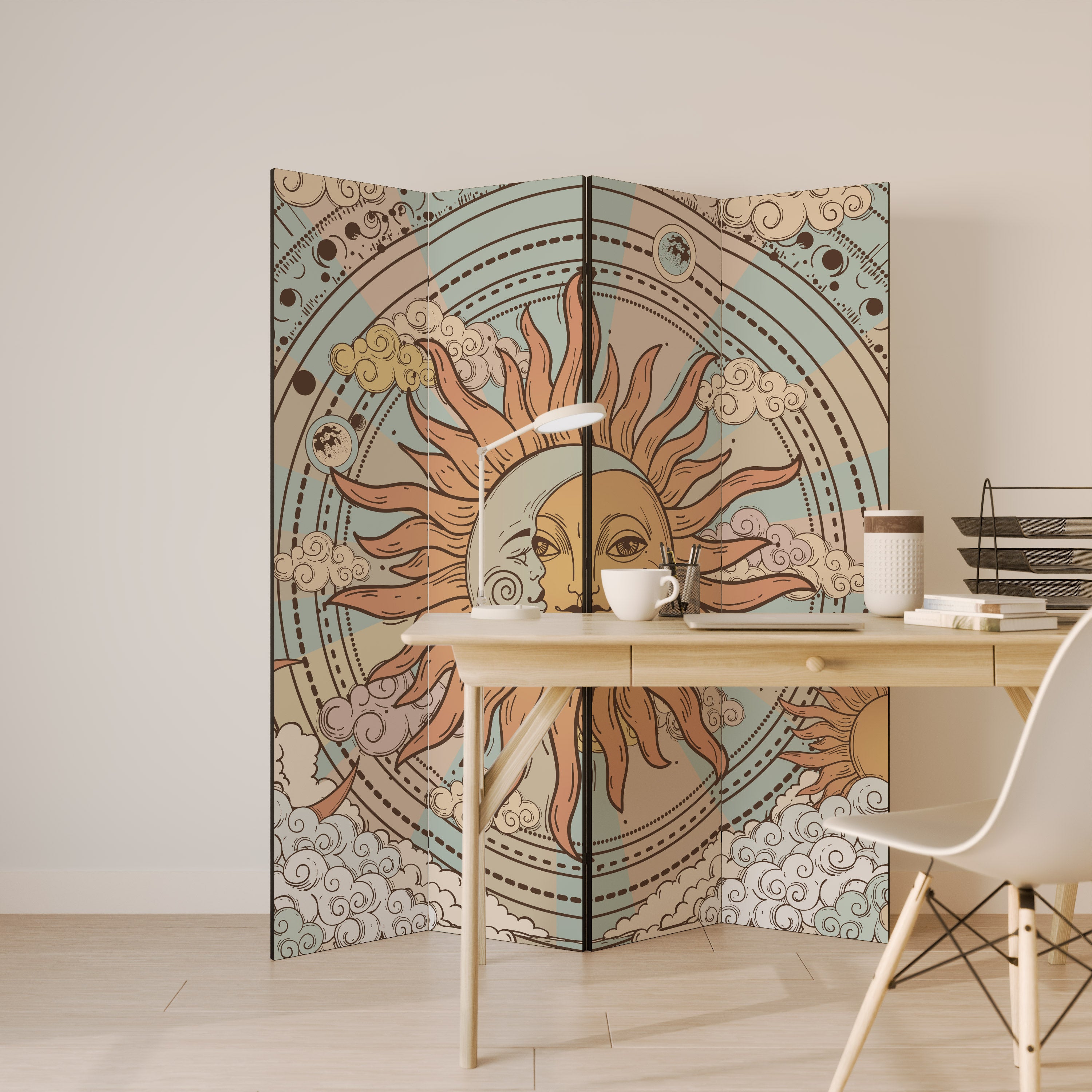 MYSTICAL STRUCTURE 4-teiliger Paravent