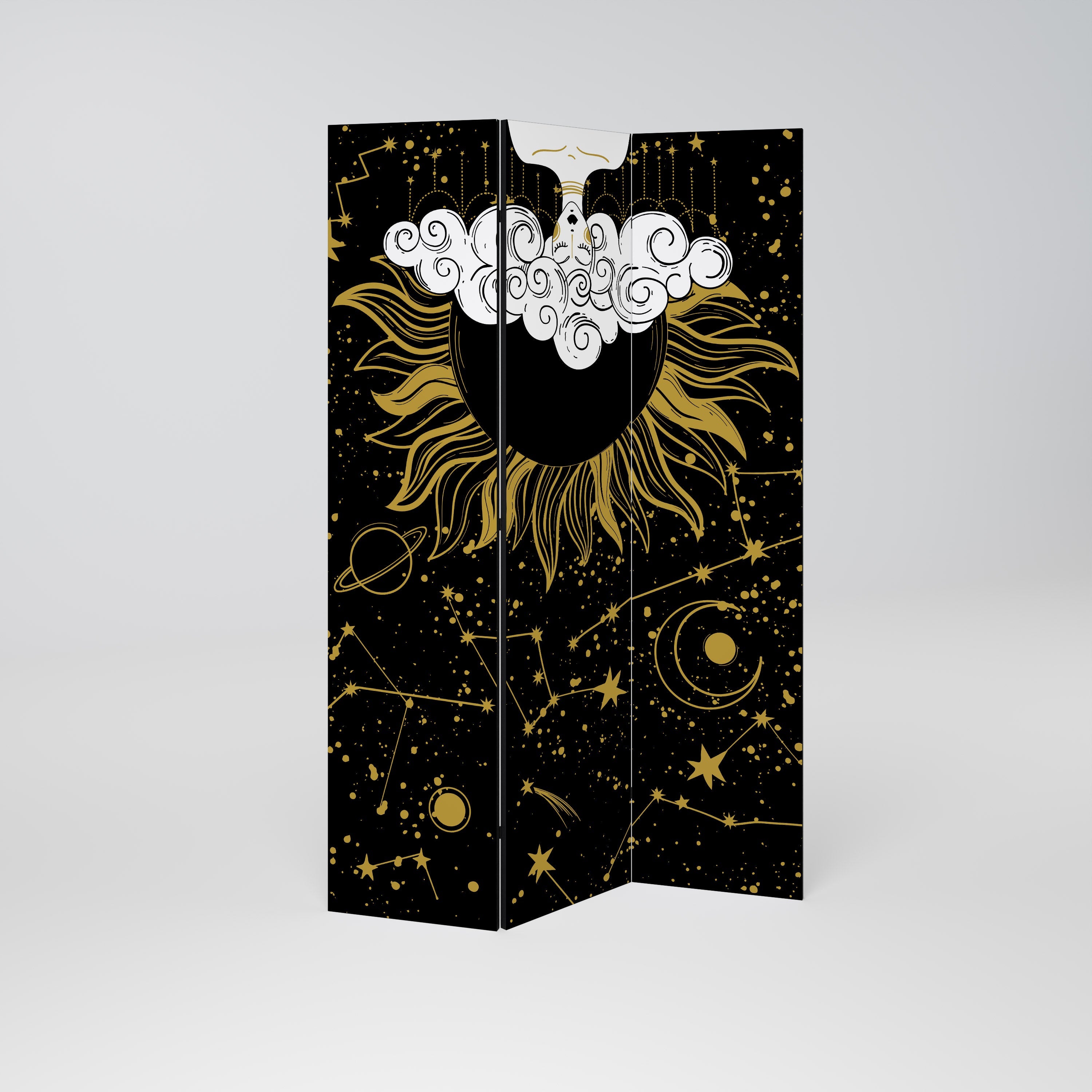 STELLAR CONSTELLATIONS Dekorativer 3-teiliger Raumteiler