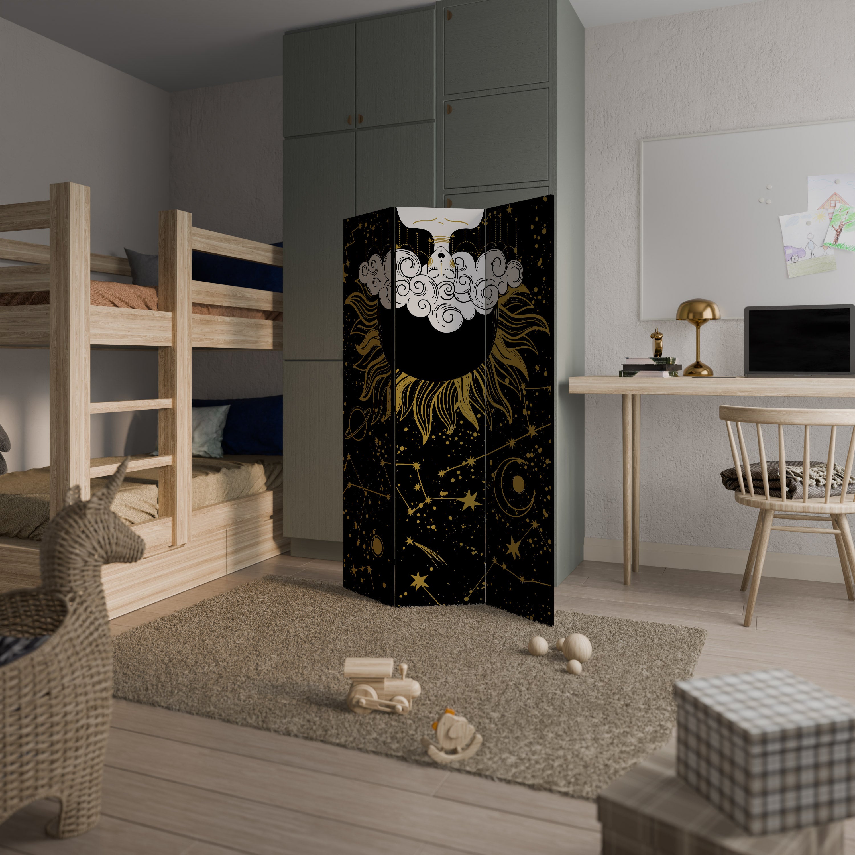 STELLAR CONSTELLATIONS 3-Panel Room Divider