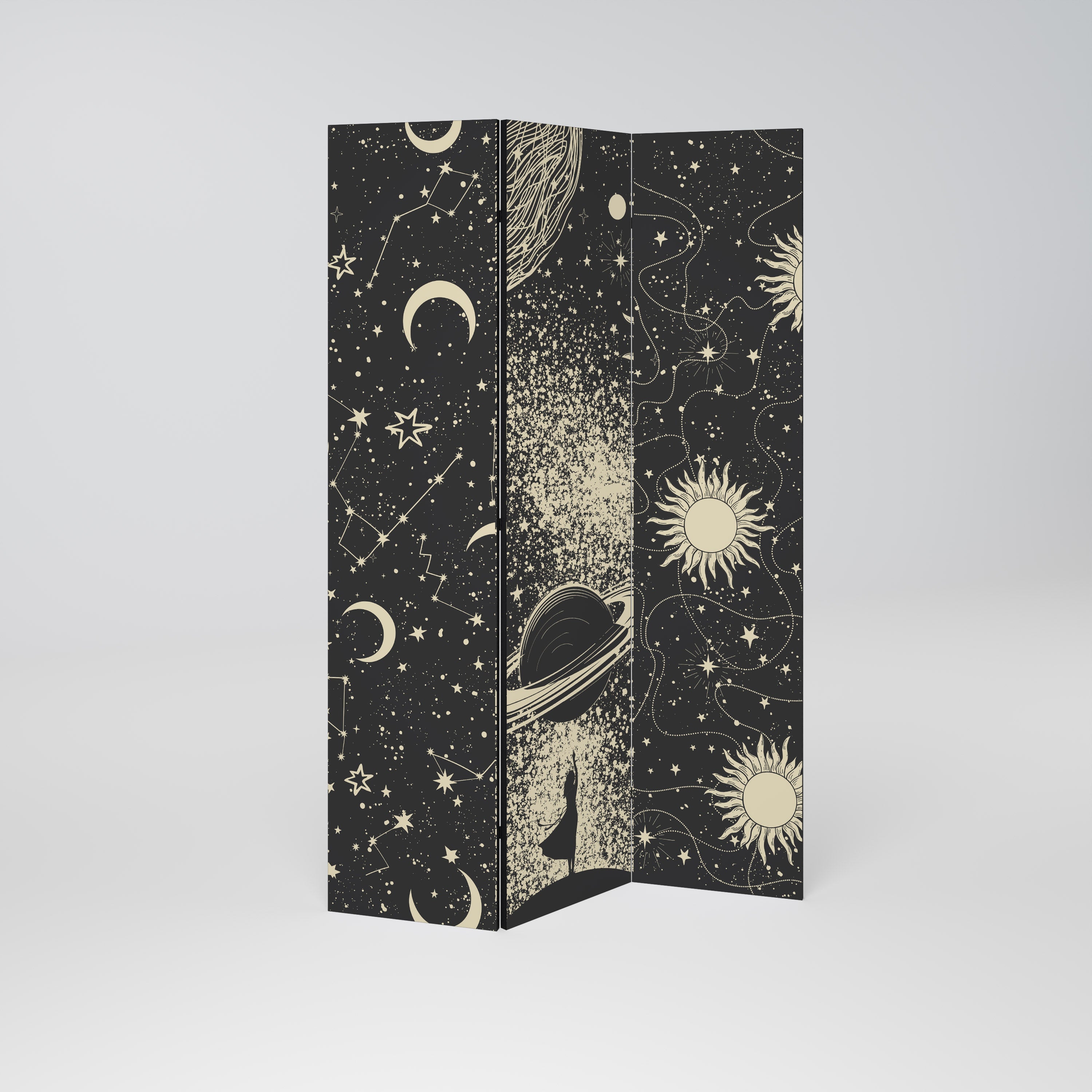 BRILLIANT UNIVERSE Dekorativer 3-teiliger Raumteiler