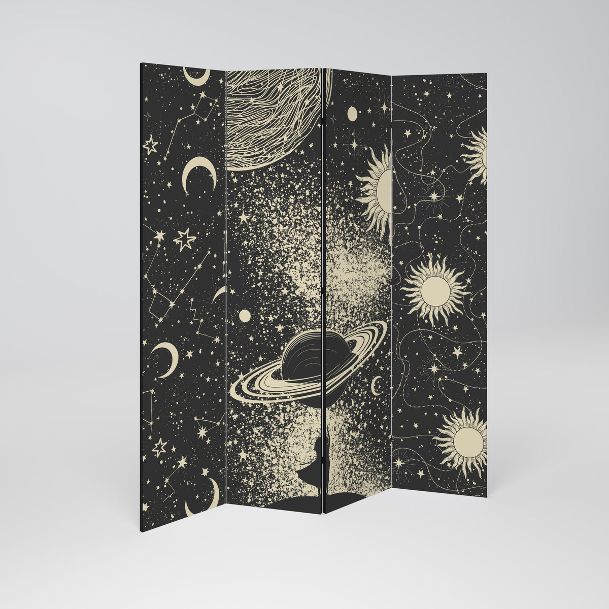 BRILLIANT UNIVERSE 4-teiliger Paravent