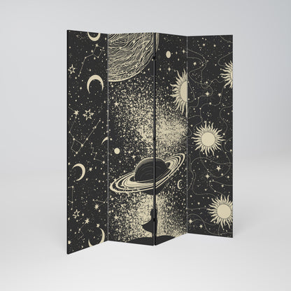 BRILLIANT UNIVERSE 4-teiliger Paravent