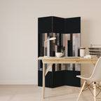COLLAGE OF RECTANGLES Dekorativer Paravent - 3-teilig