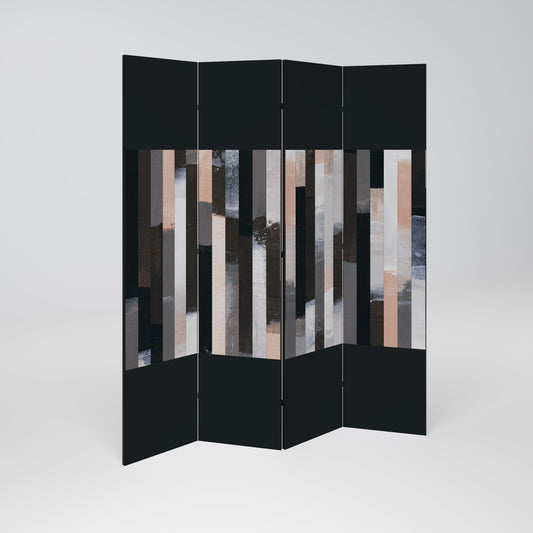 COLLAGE OF RECTANGLES 4-teiliger Paravent