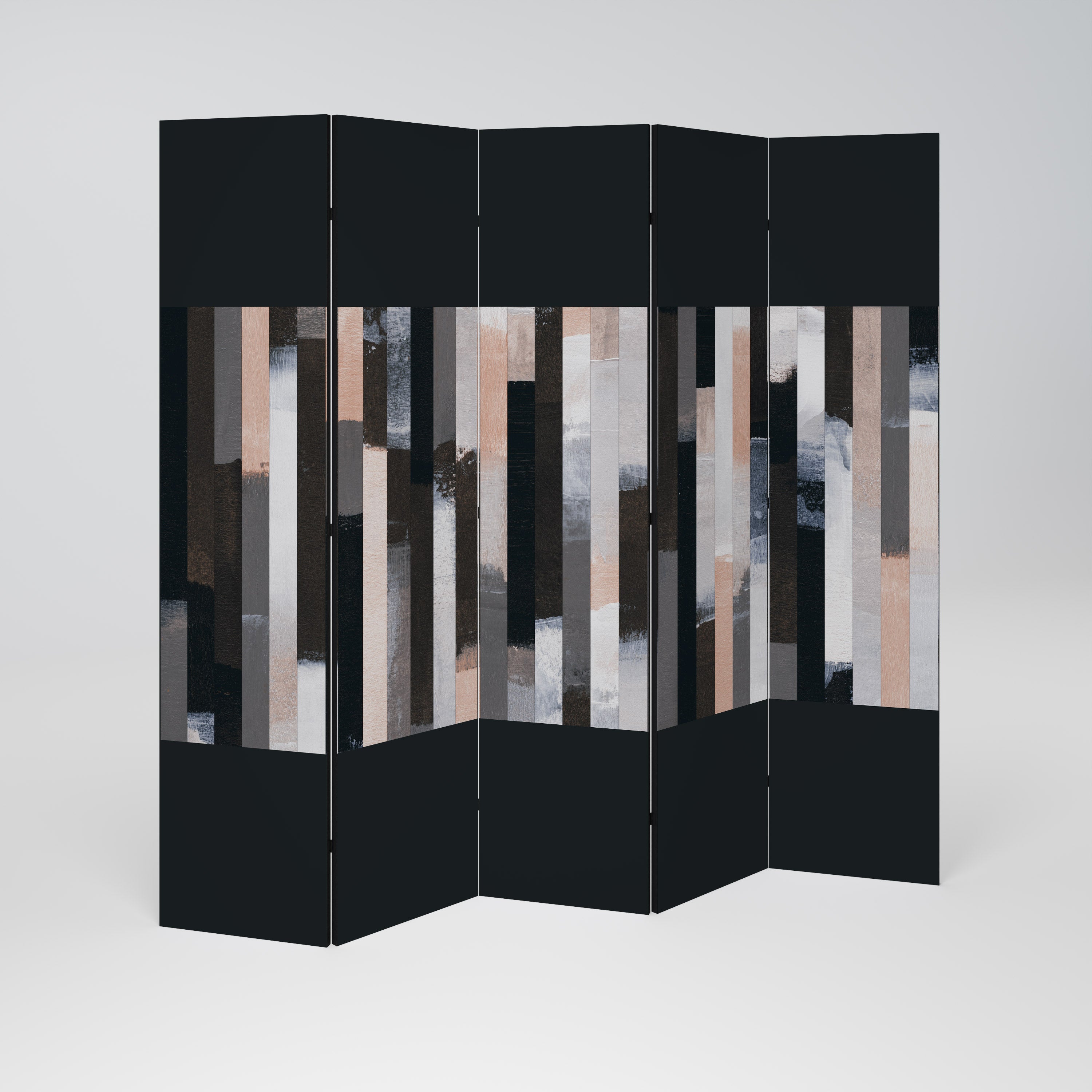 COLLAGE OF RECTANGLES 5-teiliger Paravent