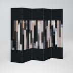 COLLAGE OF RECTANGLES 5-Panel Room Divider