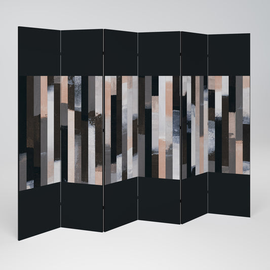 COLLAGE OF RECTANGLES 6-teiliger Paravent