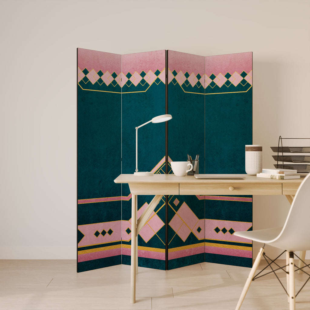 ROYAL COMPOSITION Dekorativer 4-teiliger Raumteiler