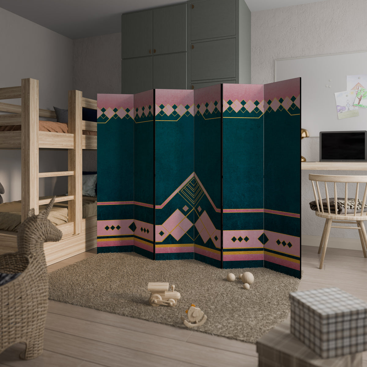 ROYAL COMPOSITION 6-Panel Room Divider