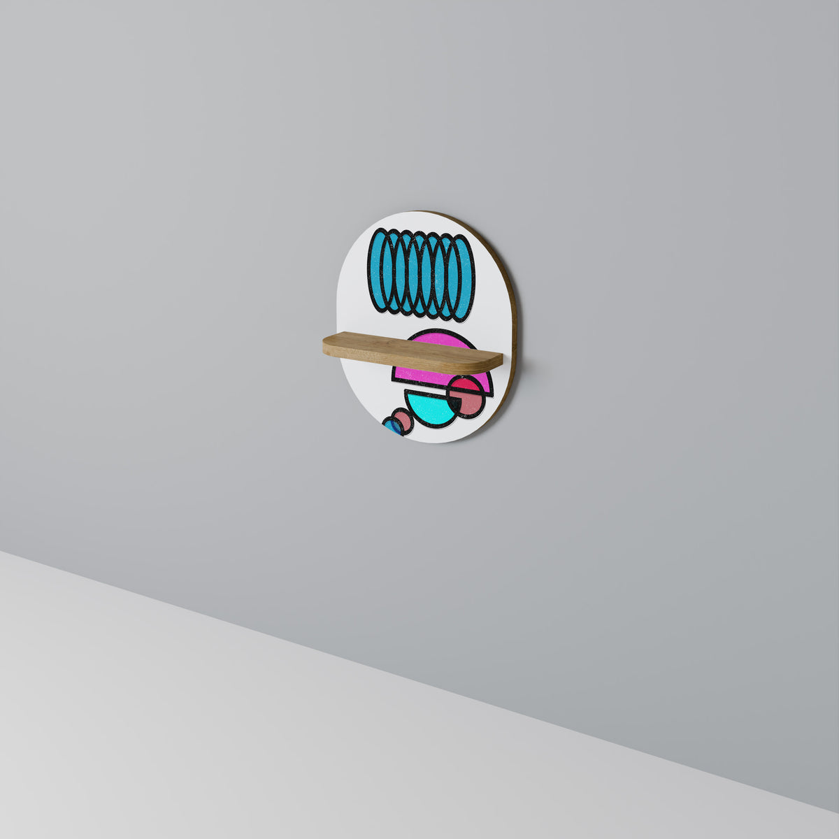 GEOMETRIC RHAPSODY Dekoratives Wandregal