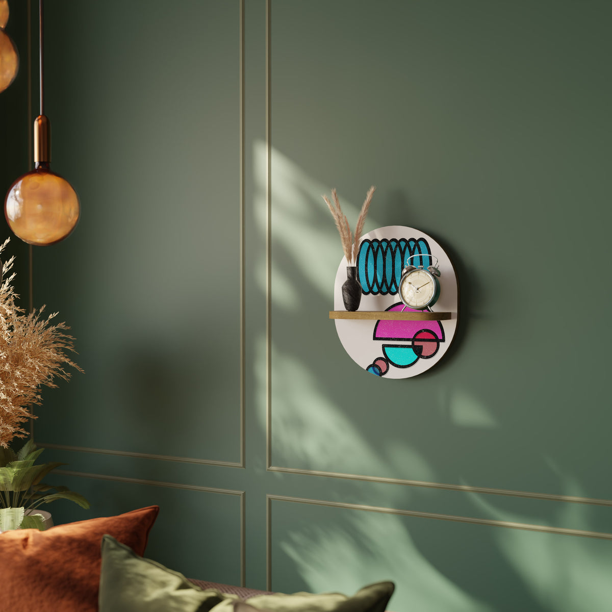 GEOMETRIC RHAPSODY Dekoratives Wandregal