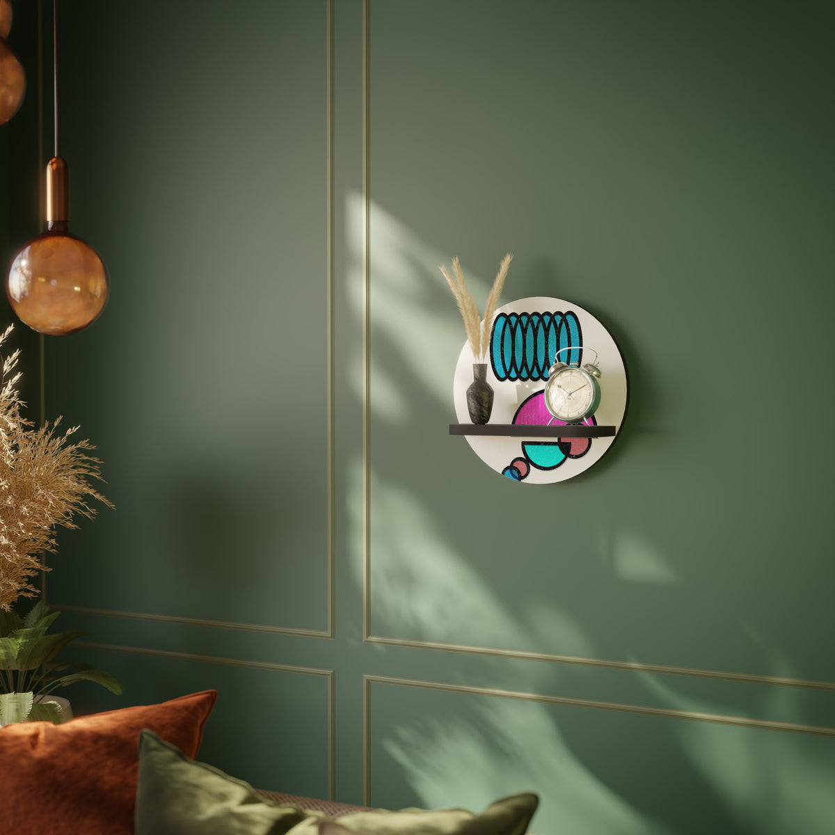 GEOMETRIC RHAPSODY Dekoratives Wandregal