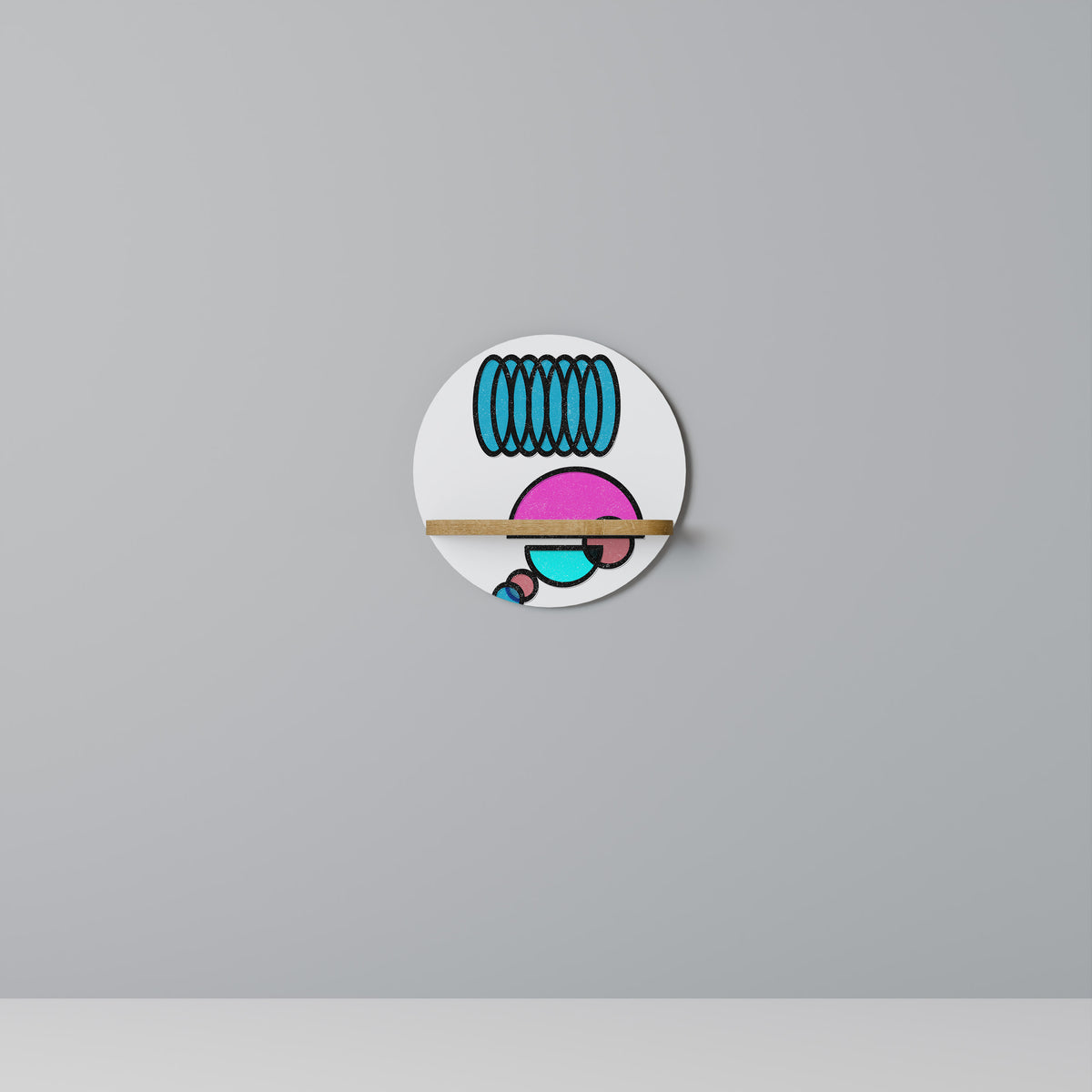 GEOMETRIC RHAPSODY Dekoratives Wandregal