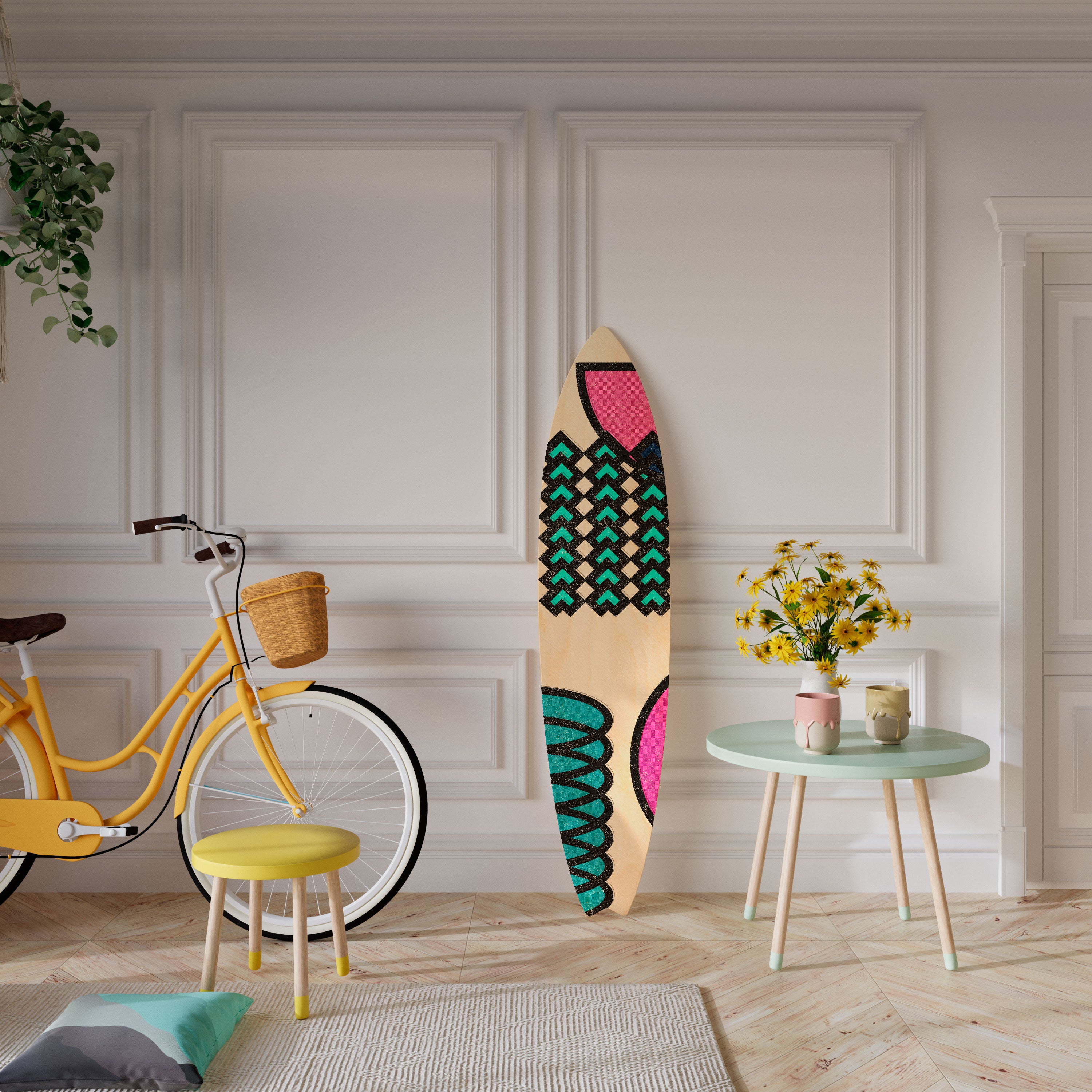GEOMETRIC RHAPSODY Deko-Surfboard