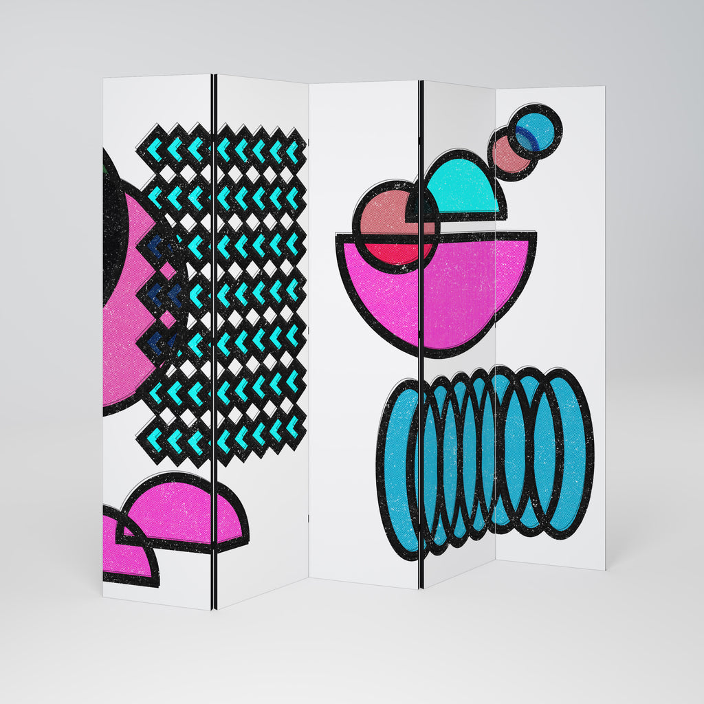 GEOMETRIC RHAPSODY 5-teiliger Paravent