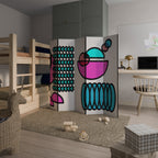 GEOMETRIC RHAPSODY Dekorativer Paravent - 5-teilig