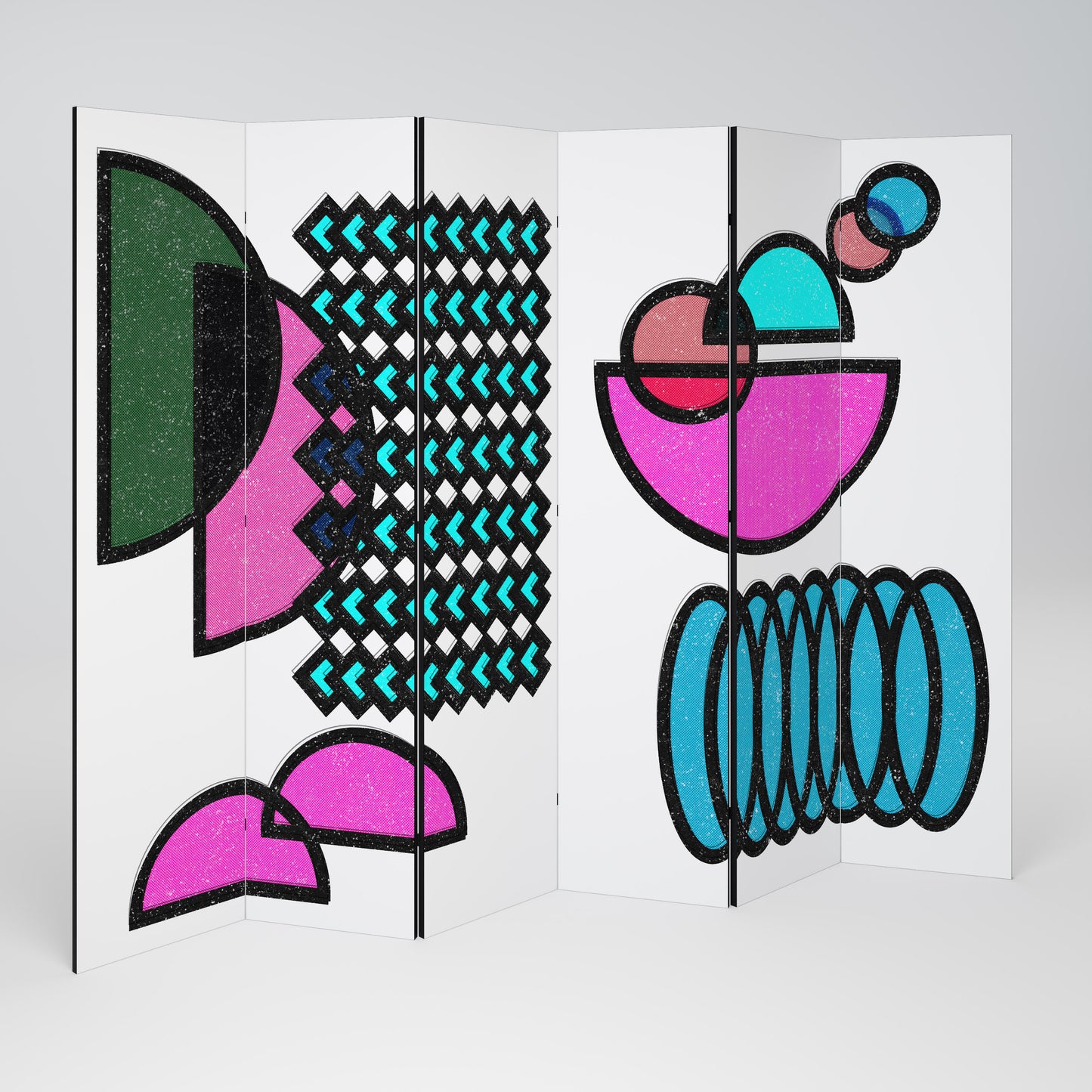 GEOMETRIC RHAPSODY 6-teiliger Paravent