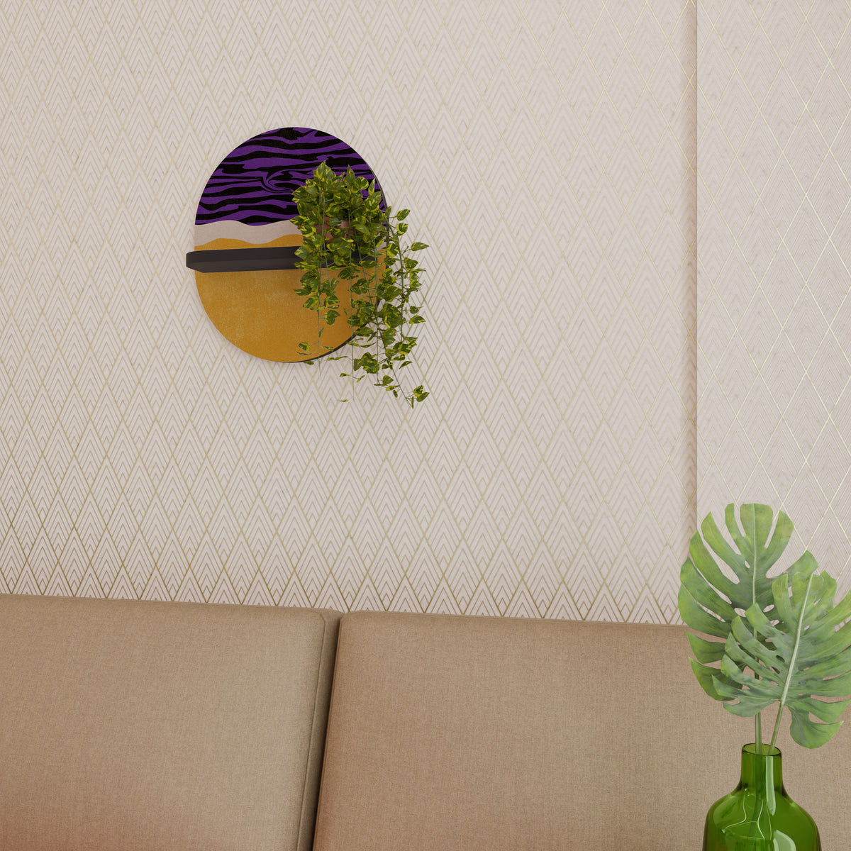 INDEPENDENT BORDER Dekoratives Wandregal