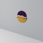 INDEPENDENT BORDER Ovales Kunstregal in Eiche-Optik