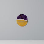 INDEPENDENT BORDER Ovales Kunstregal in Eiche-Optik