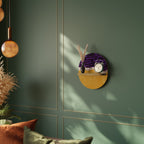 INDEPENDENT BORDER Ovales Kunstregal in Eiche-Optik