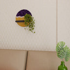 INDEPENDENT BORDER Rundes Kunstregal in Schwarz