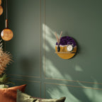 INDEPENDENT BORDER Rundes Kunstregal in Eiche-Optik