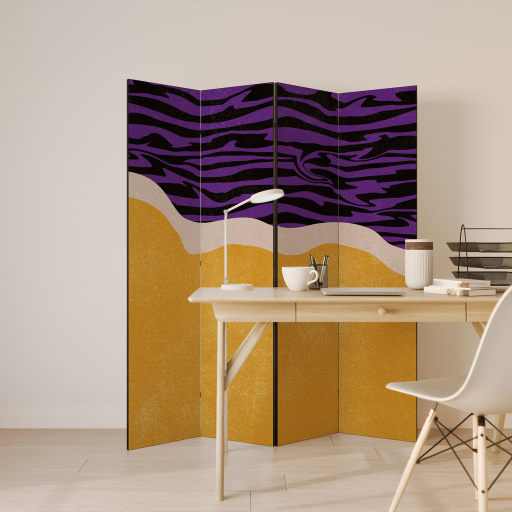 INDEPENDENT BORDER 4-teiliger Paravent