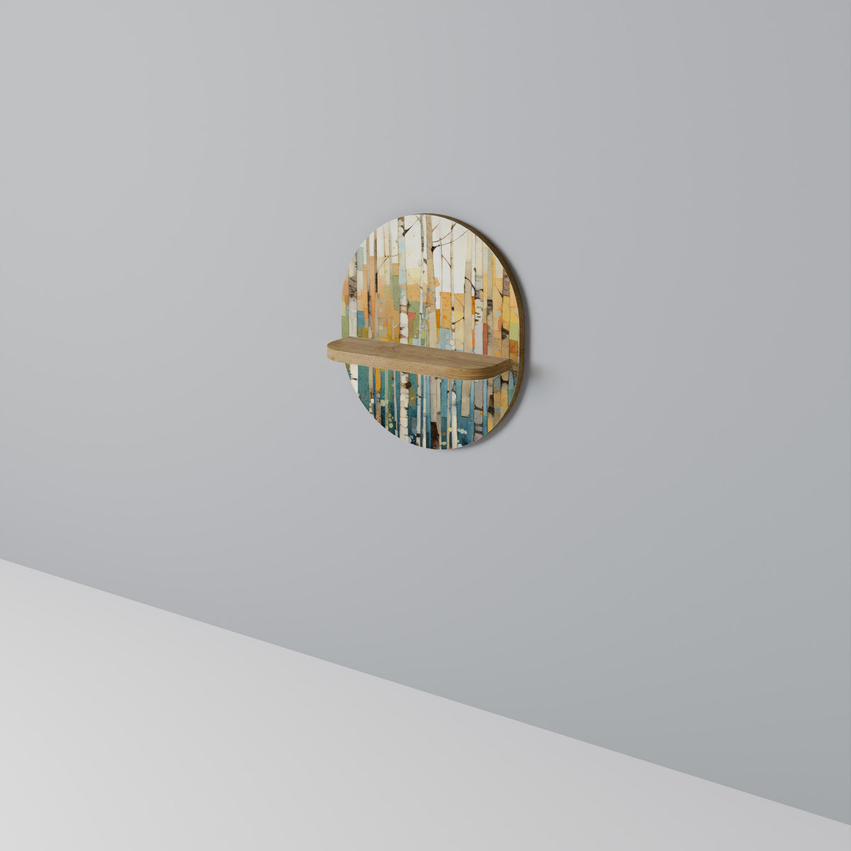 BIRCH KALEIDOSCOPE Art Shelf