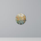 BIRCH KALEIDOSCOPE Ovales Kunstregal in Eiche-Optik