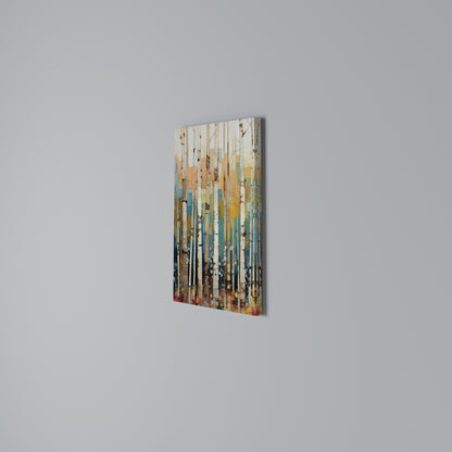 BIRCH KALEIDOSCOPE Vertical Canvas Print