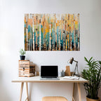 BIRCH KALEIDOSCOPE Selbstklebendes Horizontal-Poster