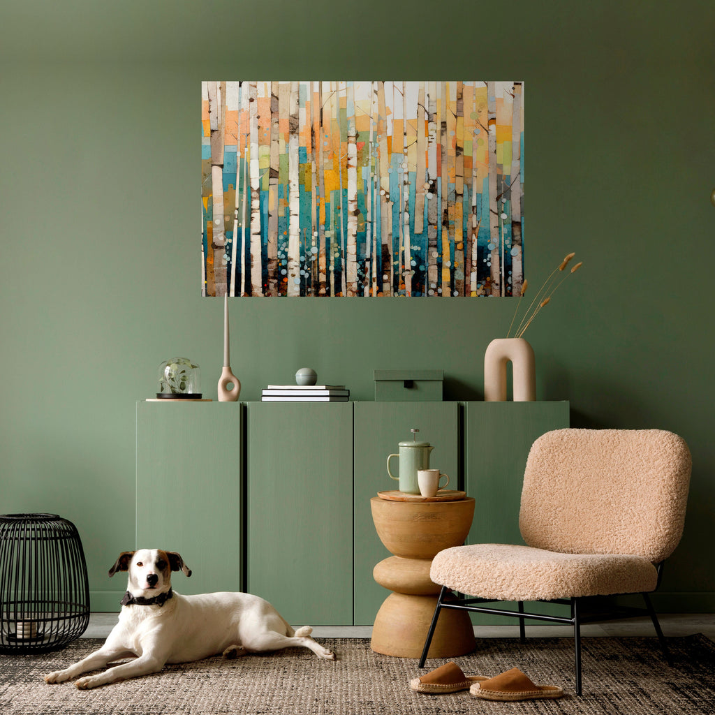 BIRCH KALEIDOSCOPE Selbstklebendes Horizontal-Poster