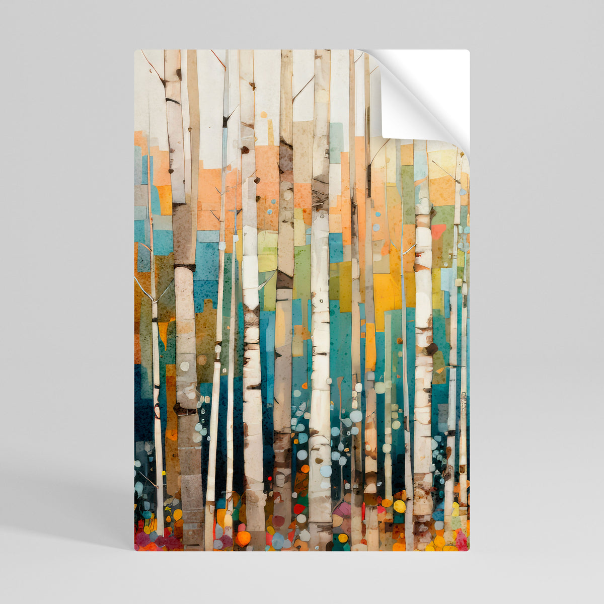 BIRCH KALEIDOSCOPE Peel and Stick Vertical Poster
