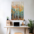 BIRCH KALEIDOSCOPE Selbstklebendes Poster - Hochformat