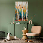 BIRCH KALEIDOSCOPE Selbstklebendes Poster - Hochformat