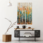 BIRCH KALEIDOSCOPE Selbstklebendes Poster - Hochformat